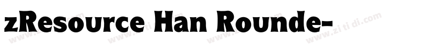 zResource Han Rounde字体转换